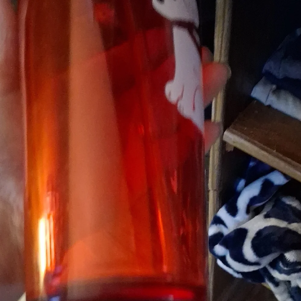 Starbucks Orange Travel Tumbler with White Dog Graphic